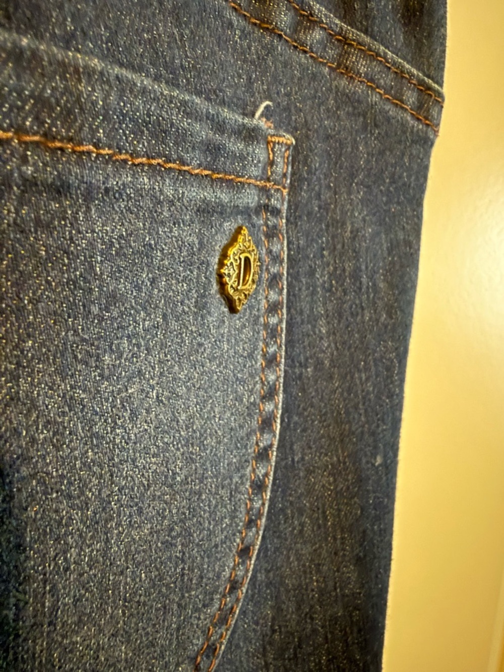 Democracy Dark Blue Cropped Stretch Jeans - Picture 4 of 6